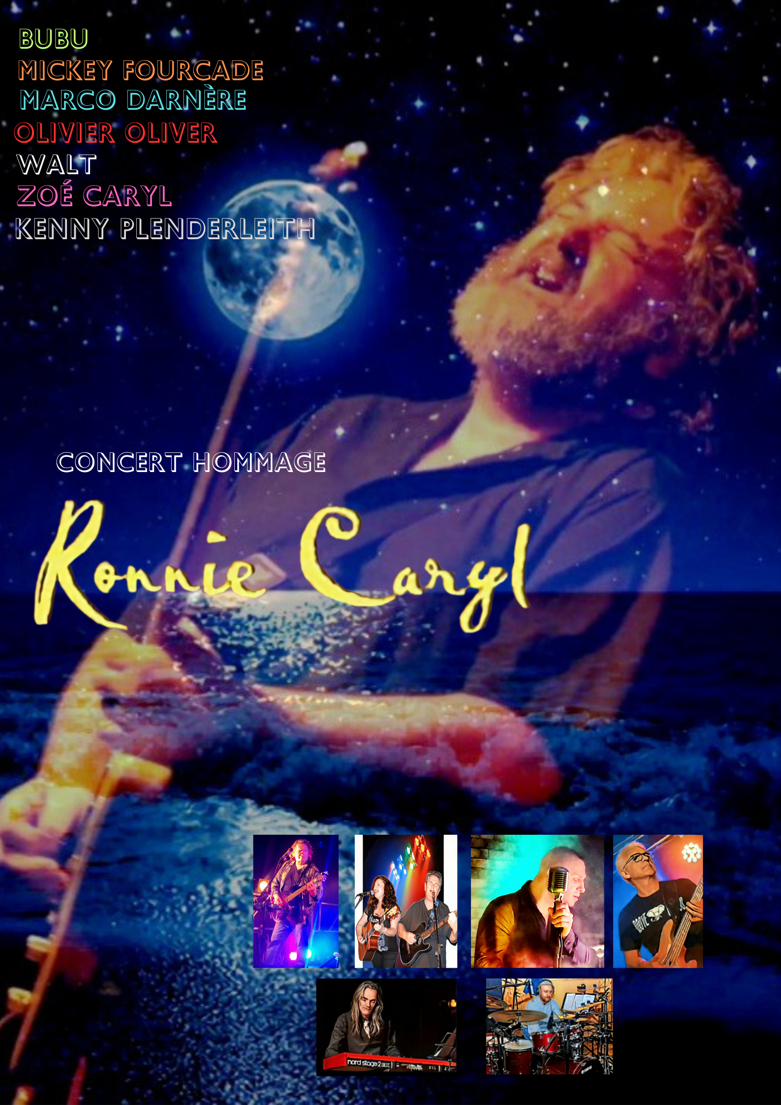 affiche concert hommage ronnie caryl